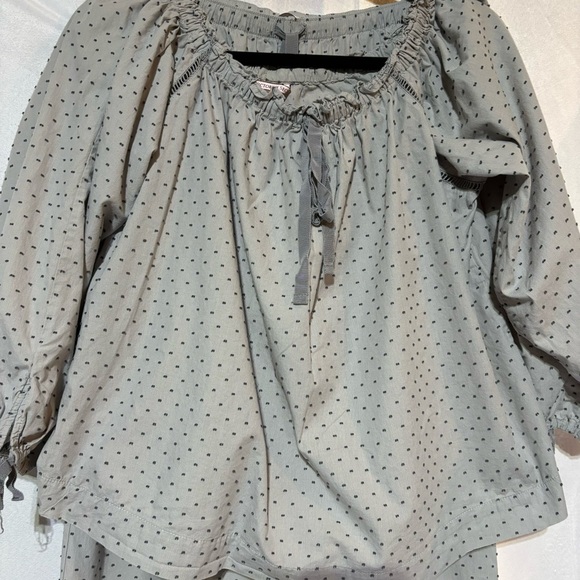 Victoria’s Secret PJ Loungewear Set Gray Swiss Dot Size S - Picture 2 of 15